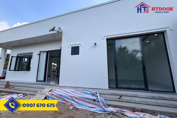 Cửa nhôm Xingfa lắp tại Châu Thành - Bến Tre