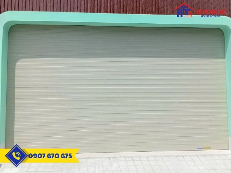 Cửa cuốn công nghệ Đức khi đóng kín