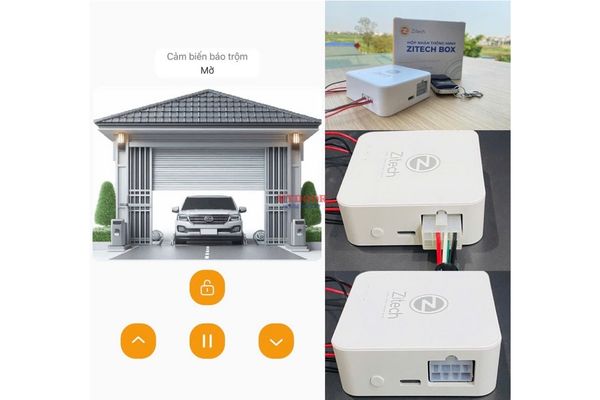 Cửa cuốn dùng điều khiển bằng điện thoại