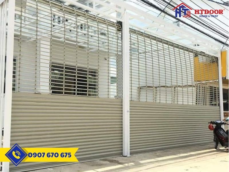 Cửa cuốn song ngang cho gara