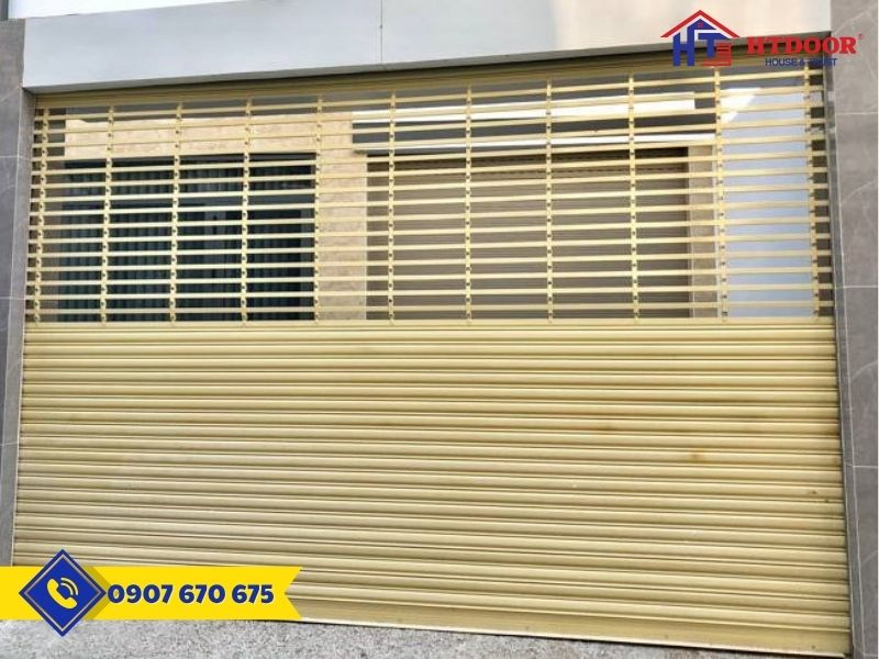 Cửa cuốn song ngang sơn tĩnh điện