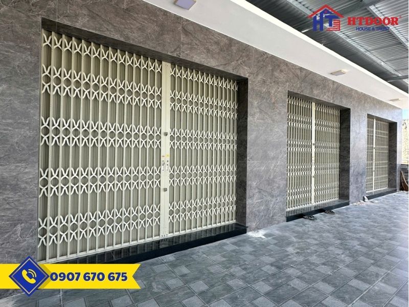 Cửa kéo sơn tĩnh điện