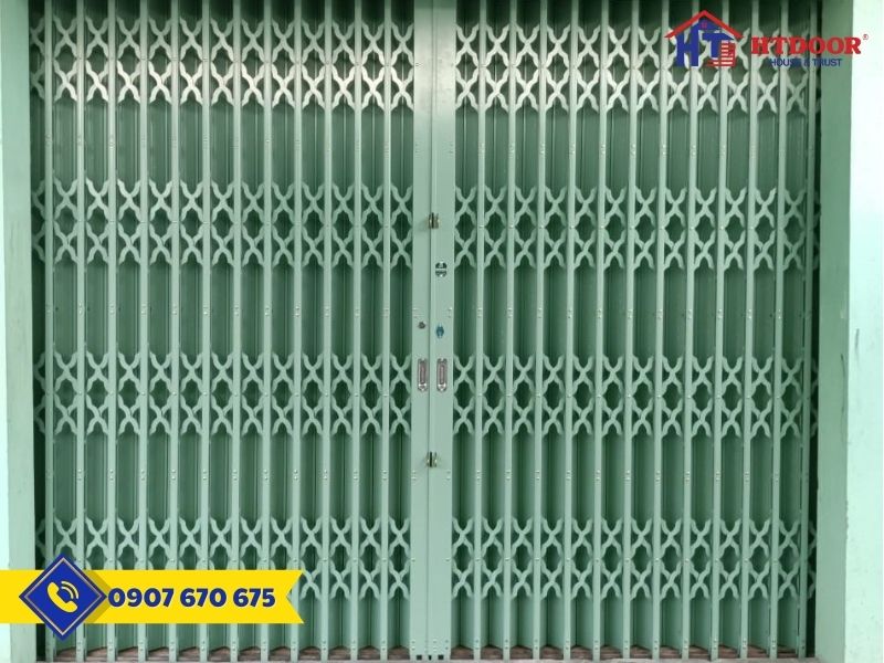 Cửa kéo sơn tĩnh điện sạp hàng