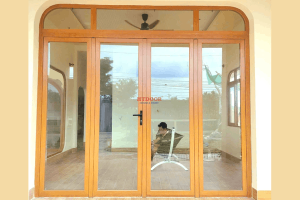 Cửa nhôm màu Vân gỗ