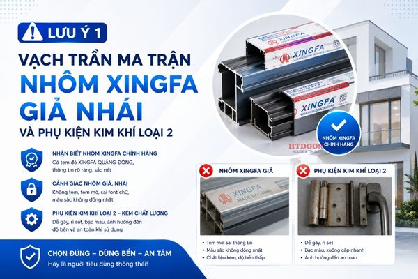 Lưu ý khi lắp đặt cửa nhôm