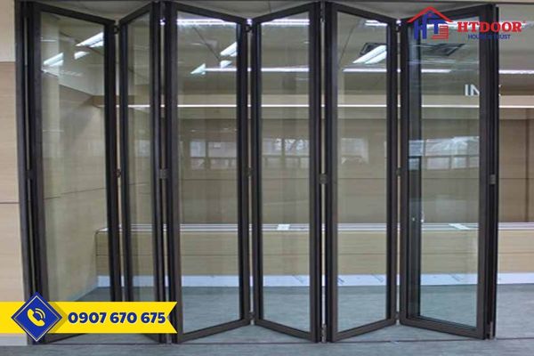 Cửa đi xếp trượt 6 cánh