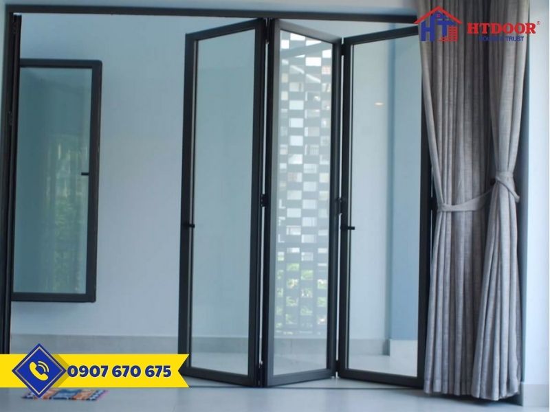 Cửa nhôm Xingfa xếp trượt 4 cánh