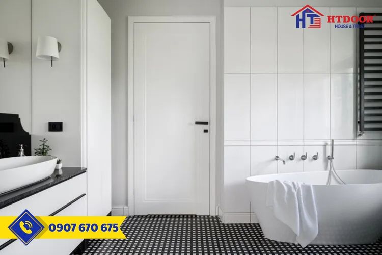 Cửa nhựa Composite màu trắng