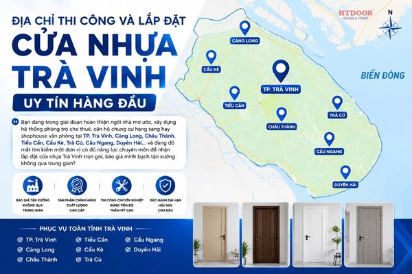 Lắp đặt cửa nhựa Trà Vinh
