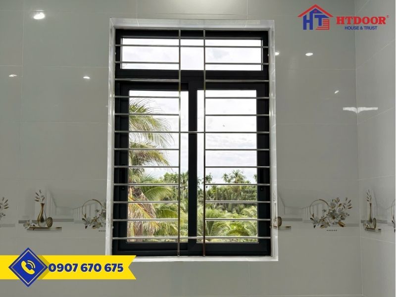 Cửa sổ nhôm Xingfa mở lùa cho phòng ngủ