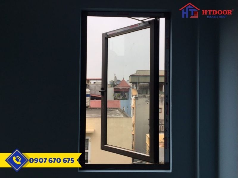 Cửa sổ phòng ngủ 1 cánh mở quay