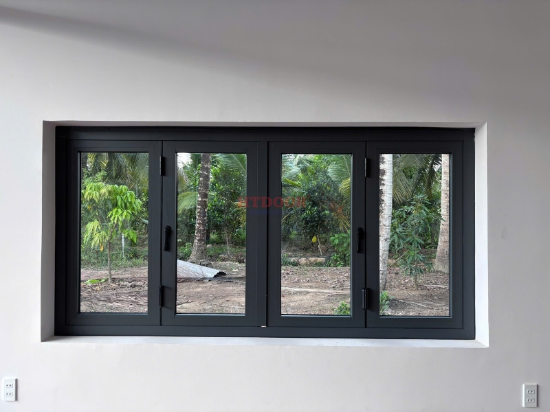 Cửa sổ nhôm Xingfa 4 cánh xếp trượt