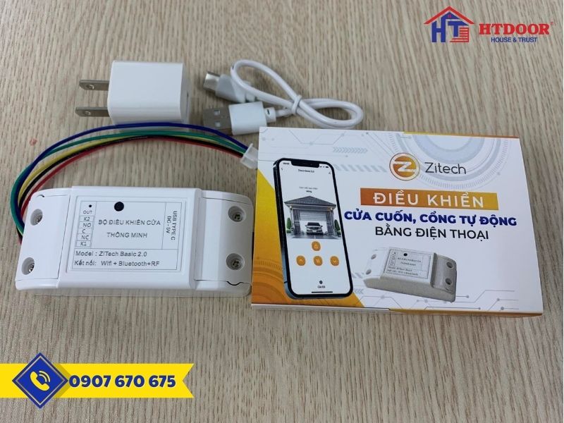 Điều khiển cửa cuốn bằng điện thoại