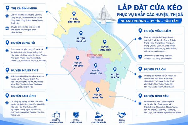 Lắp đtạ cửa kéo tại Vĩnh Long