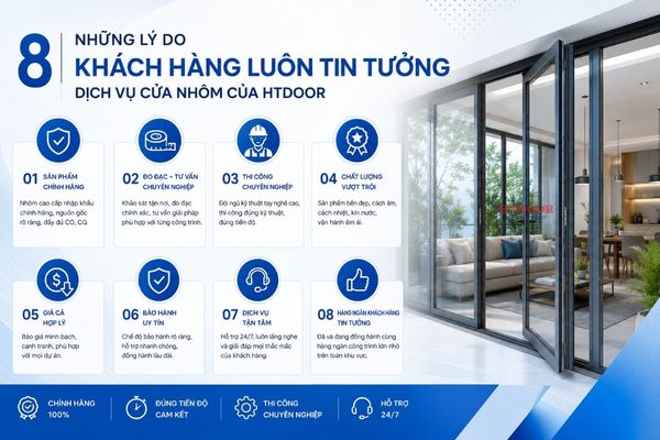 Lý do khách hàng luôn tin tưởng HTDoor
