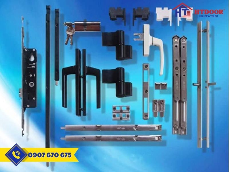 Phụ kiện cửa nhôm Xingfa 4 cánh gấp gọn