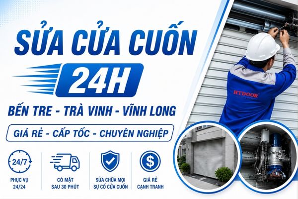 Sửa cửa cuốn 24h tại Bến Tre - Trà Vinh - Vĩnh Long