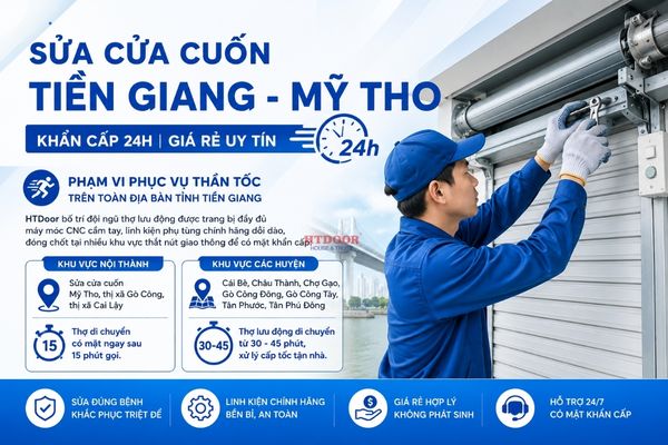 Sửa cửa cuốn Tiền Giang - Mỹ Tho 24h