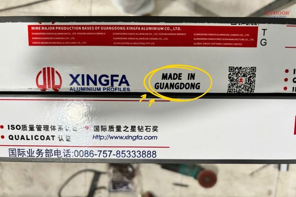 Mẫu tem nhôm Xingfa Quảng Đông mới