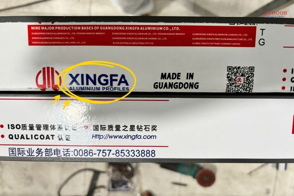Khối chữ thương hiệu tem Xingfa Quảng Đông mới
