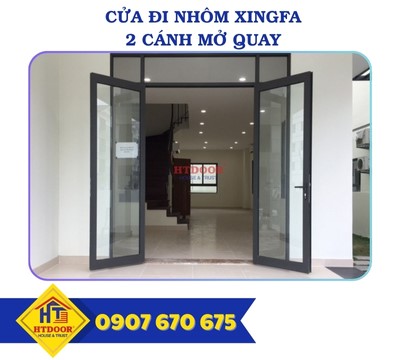 CỬA NHÔM XINGFA 2 CÁNH MỞ QUAY