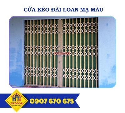 CỬA KÉO ĐÀI LOAN MẠ MÀU 