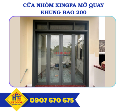CỬA ĐI NHÔM XINGFA KHUNG BAO 200