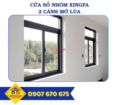 CỬA SỔ NHÔM XINGFA MỞ LÙA 2 CÁNH