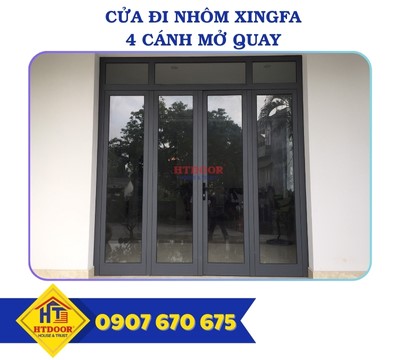 CỬA NHÔM XINGFA 4 CÁNH MỞ QUAY