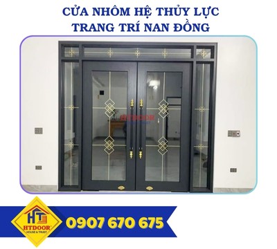 CỬA NHÔM HỆ THỦY LỰC TRANG TRÍ NAN ĐỒNG