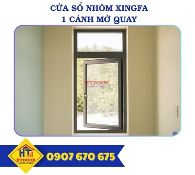 CỬA SỔ NHÔM XINGFA 1 CÁNH MỞ QUAY