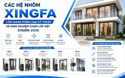 CÁC HỆ NHÔM XINGFA: CẨM NANG PHÂN LOẠI KỸ THUẬT VÀ KINH NGHIỆM CHỌN LẮP ĐẶT