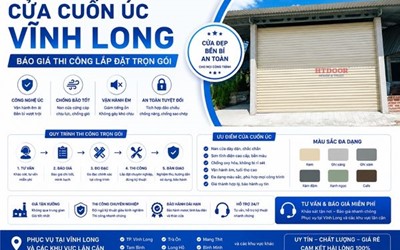 CỬA CUỐN ÚC VĨNH LONG: BÁO GIÁ THI CÔNG LẮP ĐẶT TRỌN GÓI GIÁ RẺ