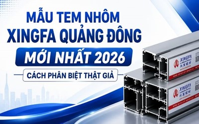 MẪU TEM NHÔM XINGFA QUẢNG ĐÔNG MỚI NHẤT 2026: CÁCH PHÂN BIỆT THẬT GIẢ
