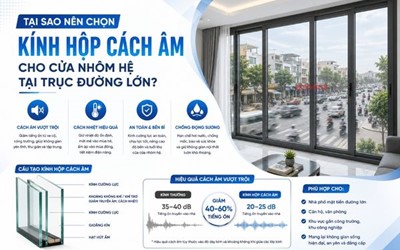 TẠI SAO NÊN CHỌN KÍNH HỘP CÁCH ÂM CHO CỬA NHÔM HỆ TẠI TRỤC ĐƯỜNG LỚN?