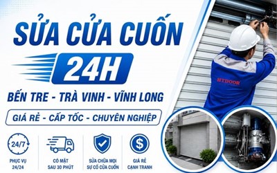 SỬA CỬA CUỐN 24H BẾN TRE - TRÀ VINH - VĨNH LONG GIÁ RẺ UY TÍN| HTDOOR