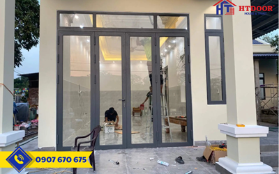Lắp Đặt Cửa Nhôm Xingfa 4 Cánh Gấp Gọn Tại Bến Tre