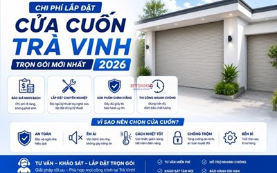 CHI PHÍ LẮP ĐẶT CỬA CUỐN TRÀ VINH TRỌN GÓI MỚI NHẤT 2026 | HTDOOR